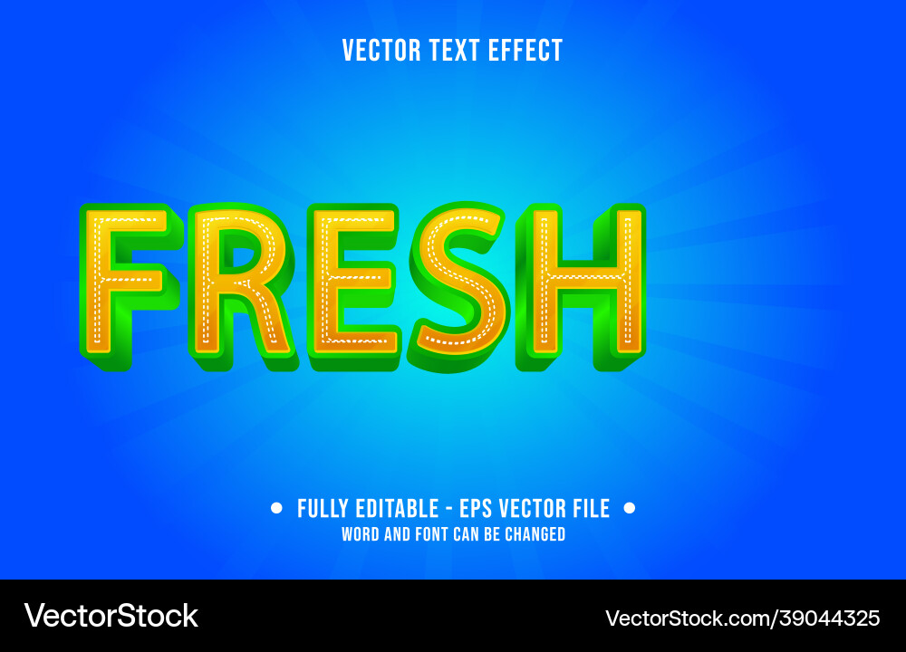 Editable text effect gradient style for digital Editable text effect gradient style for digital Vector Image