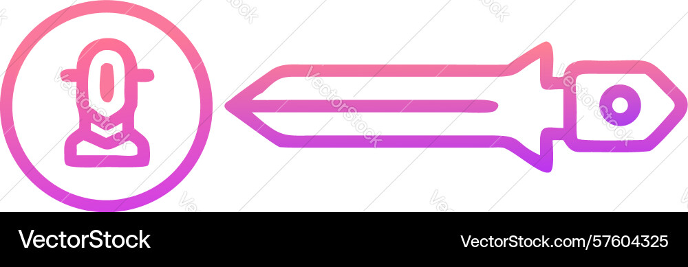 Microphone stylus recording audio memo input icon vector image