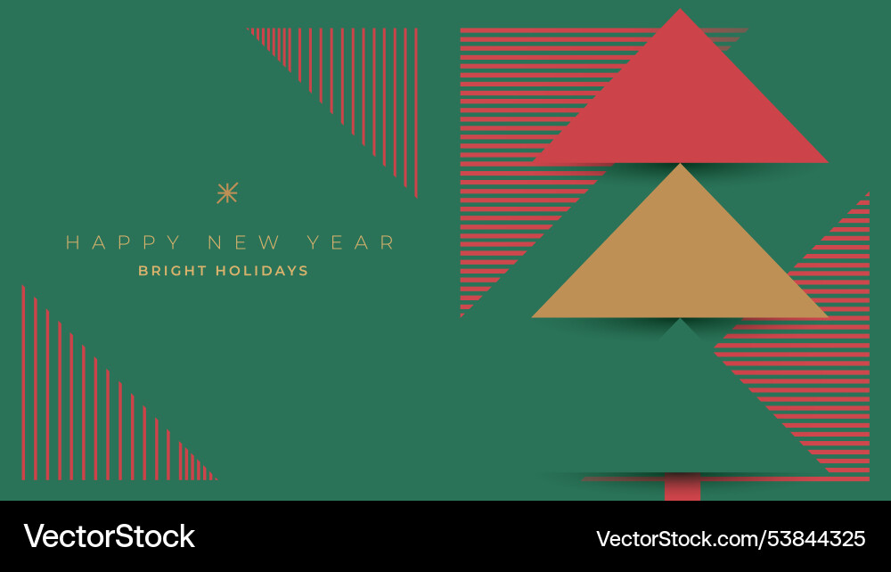 Neujahrskarte Design mit Weihnachtsbaum Neujahrskarte Design mit Weihnachtsbaum vektorbild