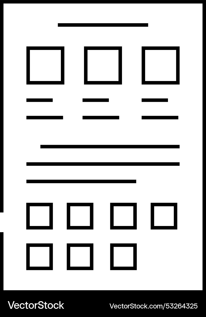Style guide ux ui design line icon Vector Image