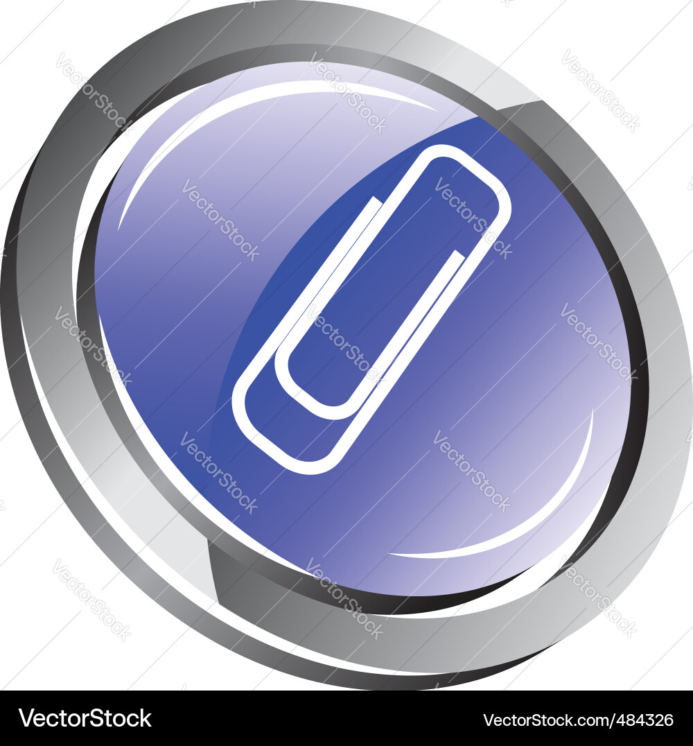 3d glossy button Vector Image