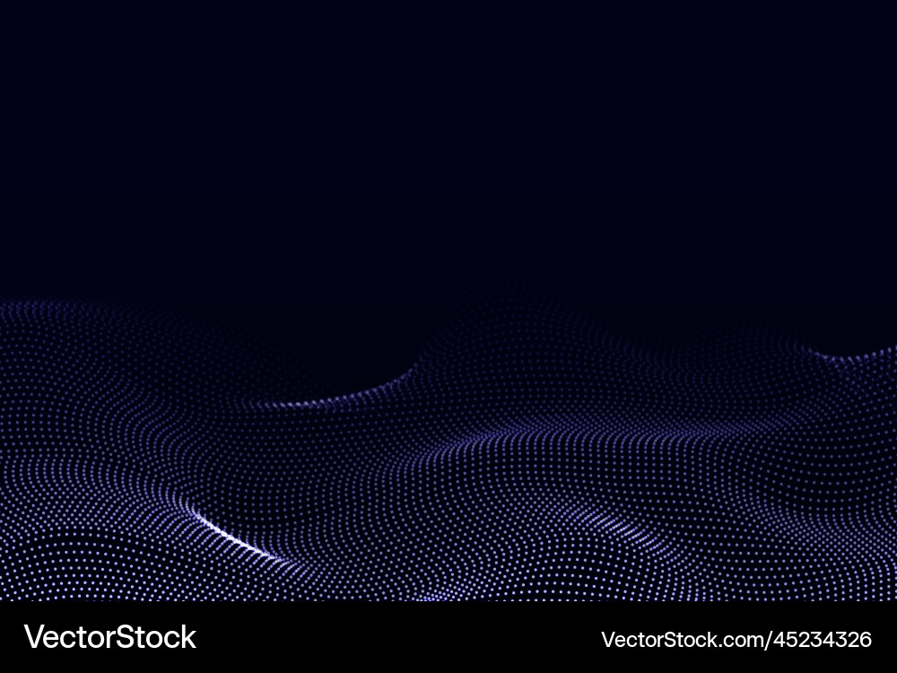 Abstract gradient particle wave big data digital Abstract gradient particle wave big data digital vector image