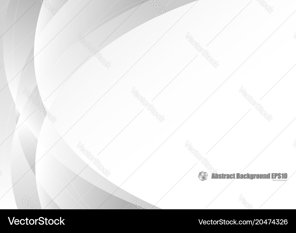 Abstract gray curve background Vector Image
