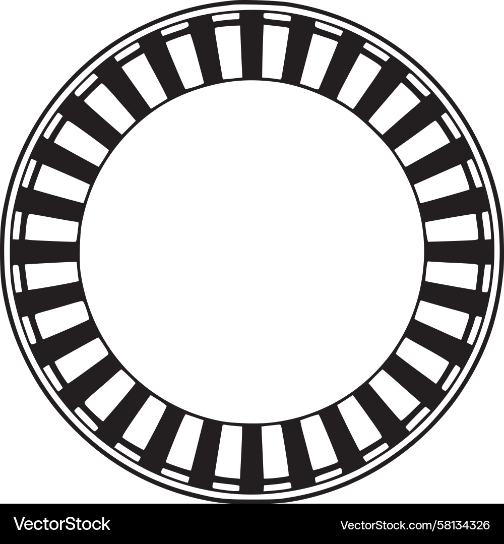Circular Control Element Vector Image