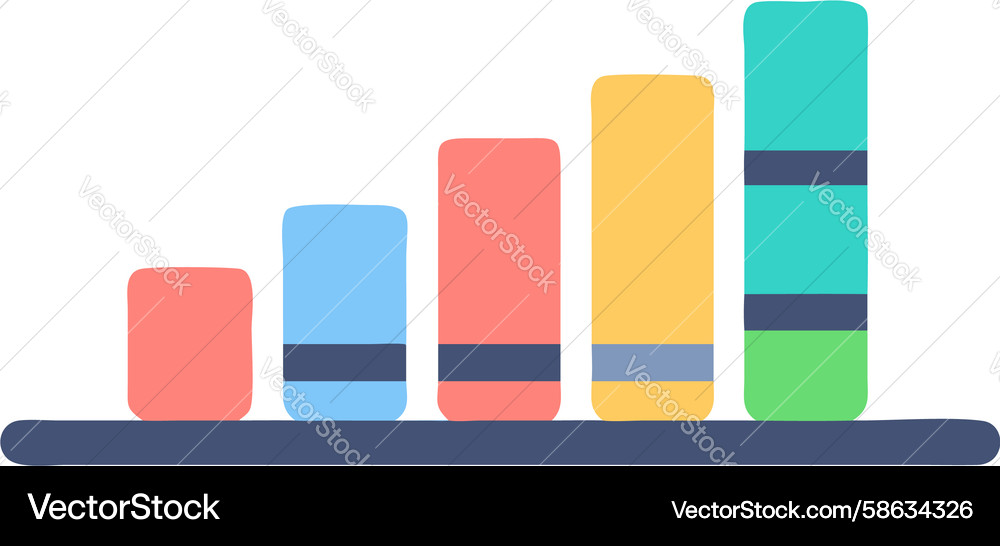 Dynamic Bar Chart for Performance Vector Image