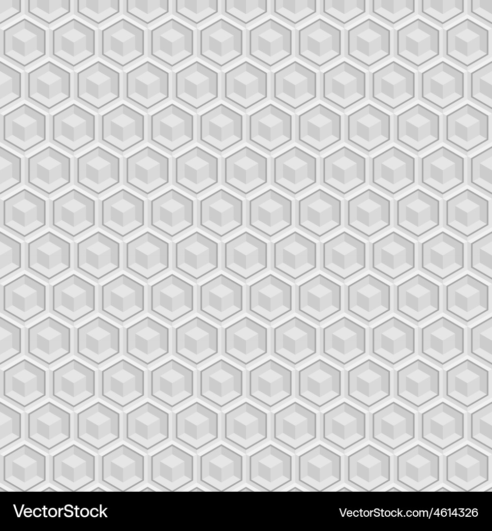 Geometric Cube Hexagon Pattern vector image