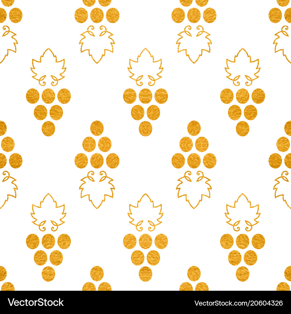Grapes Textured Seamless Pattern Vector Image