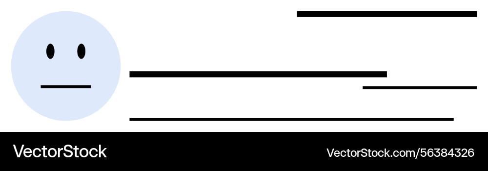 Minimalist face with horizontal lines representing Minimalist face with horizontal lines representing vector image