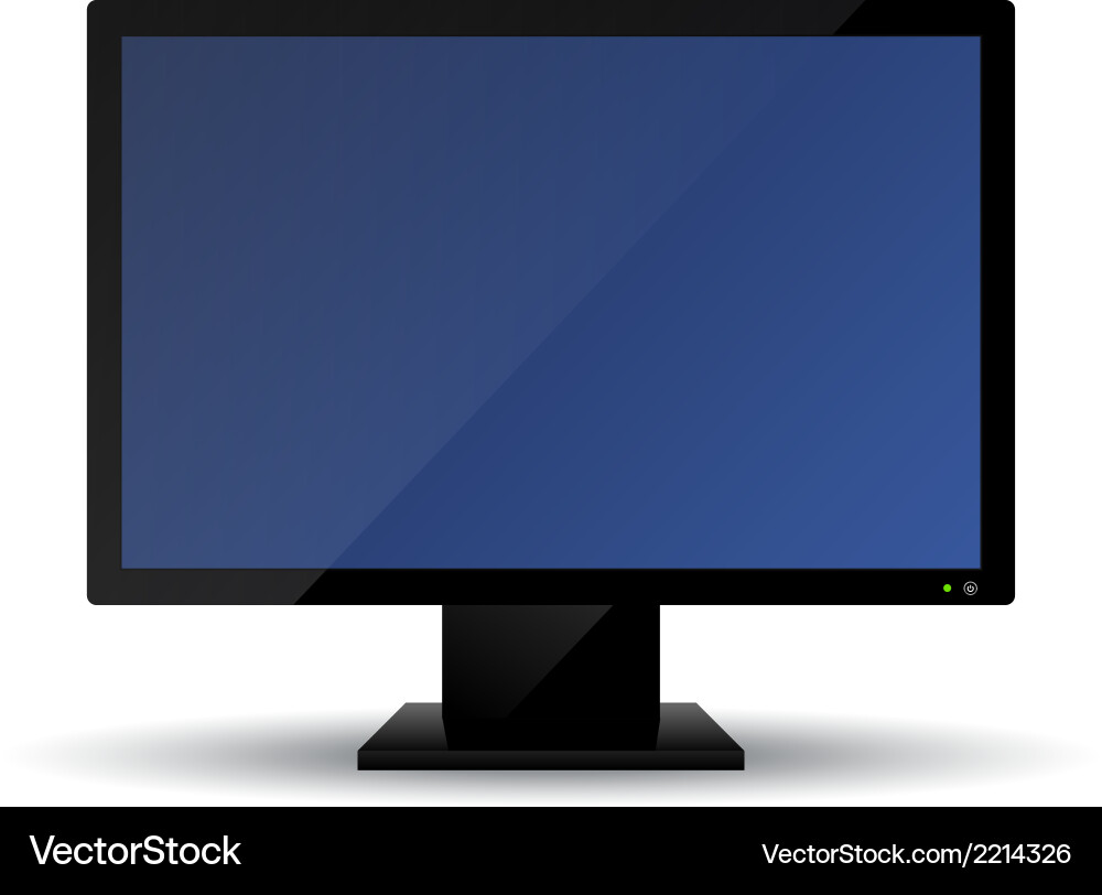 Modern computer monitor vector image