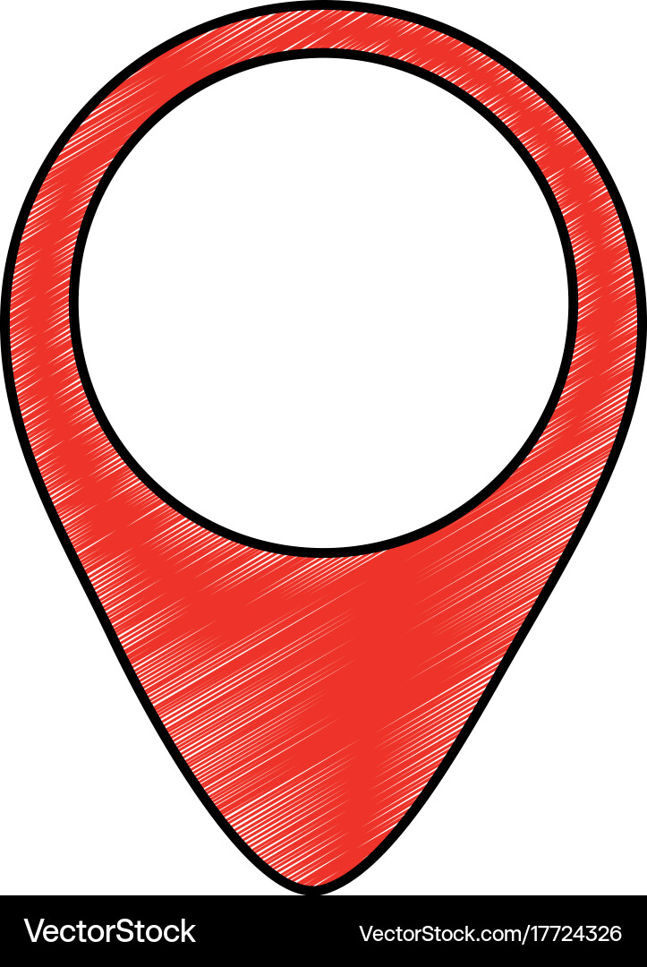 Pointer location isolated icon vector image