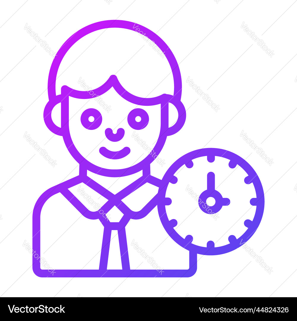 Schedule icon user interface as a simple sign Vector Image