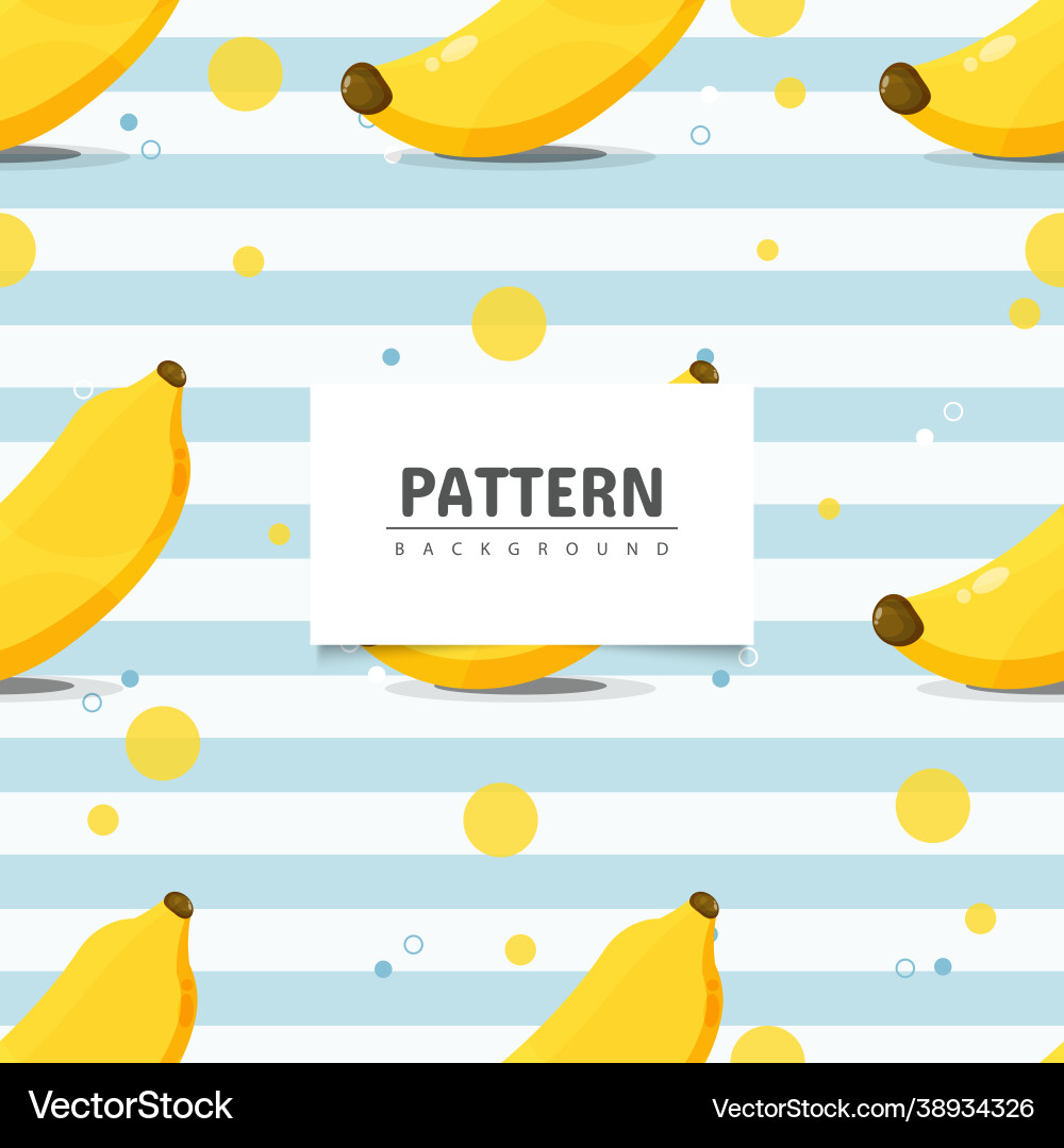 Seamless pattern banana design Vector Image