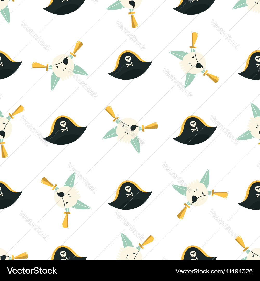 Seamless pattern with a pirates symbol Seamless pattern with a pirates symbol vector image
