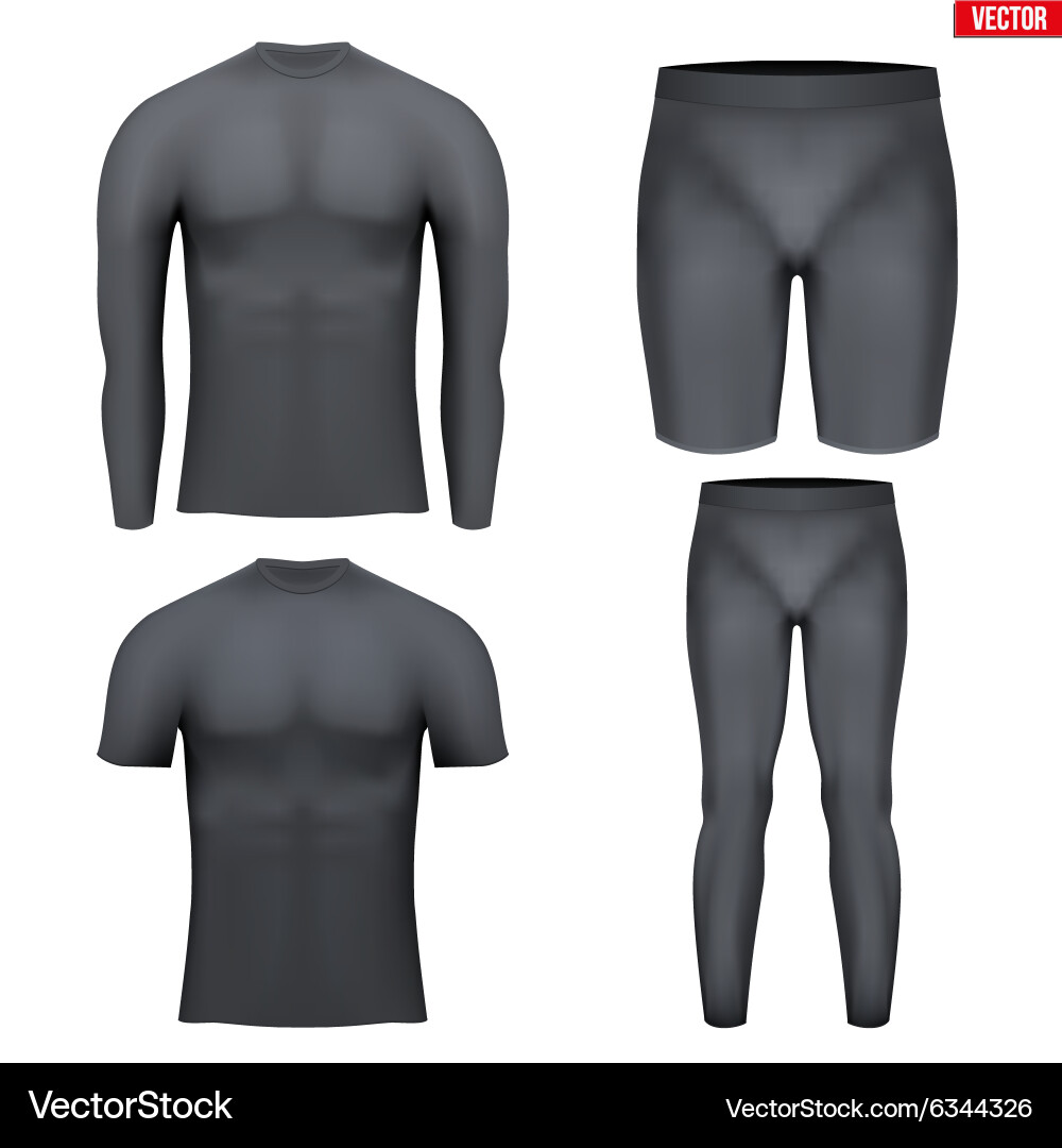 Thermal Compression Base Layer Set vector image