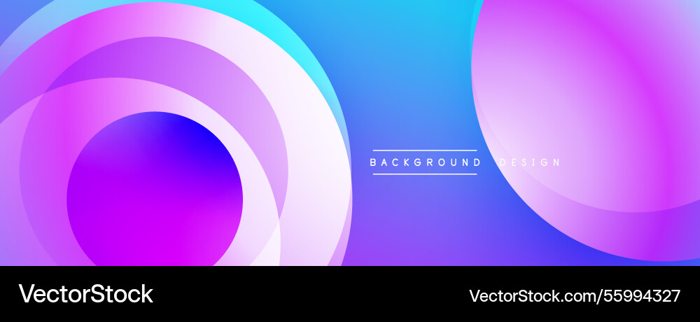 Background design with overlapping circular Vector Image