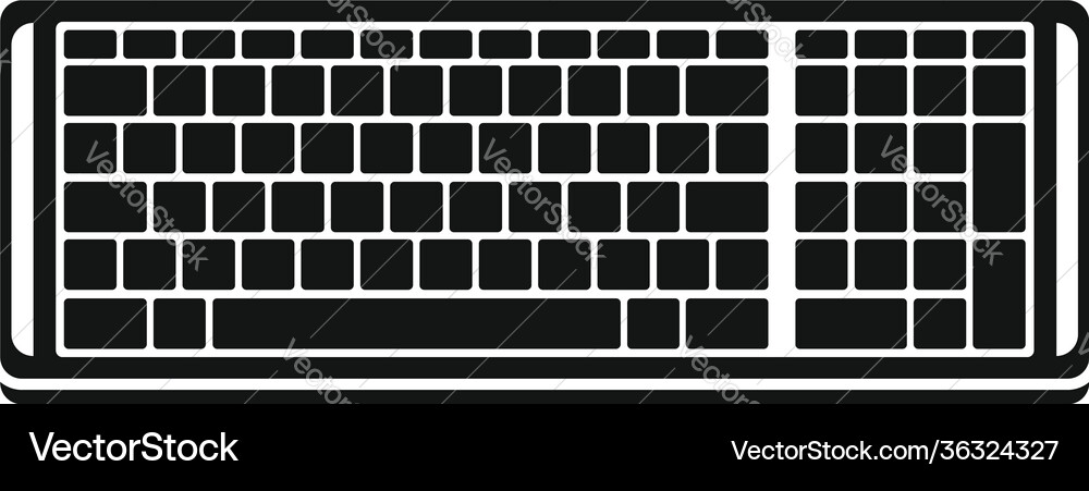 Button keyboard icon simple style Button keyboard icon simple style vector image