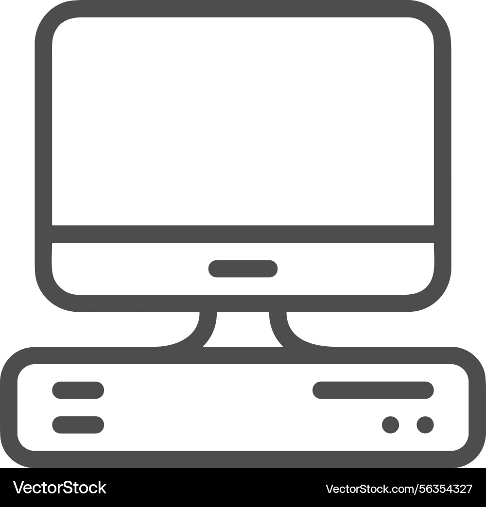 Computer icon symbol image Vector Image