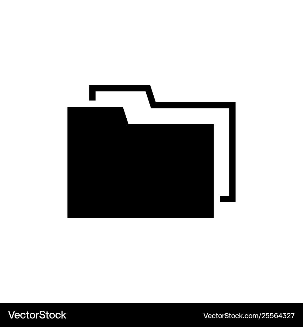 File folder documents storage flat icon Vector Image