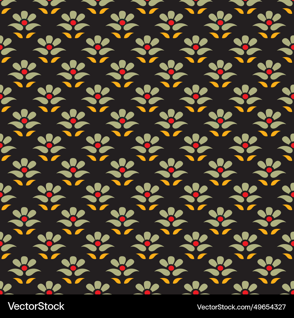 Floral pattern design for print Vector Image