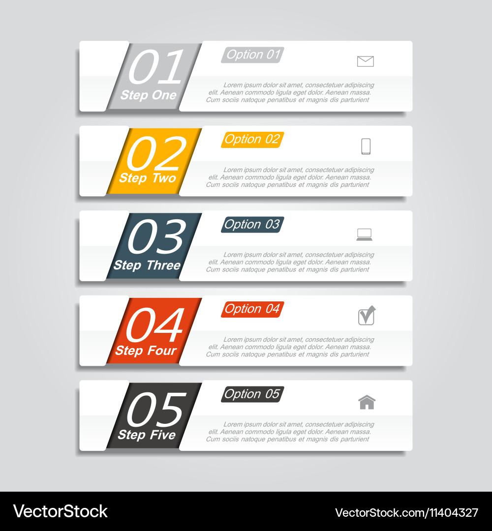 Infographic template with elements and icons vector image