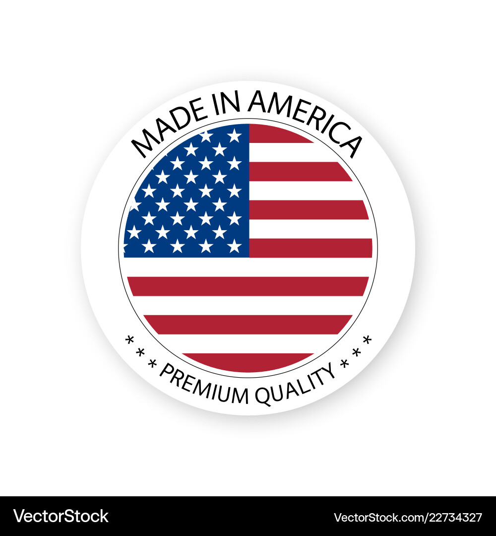 Made in America Label vector image