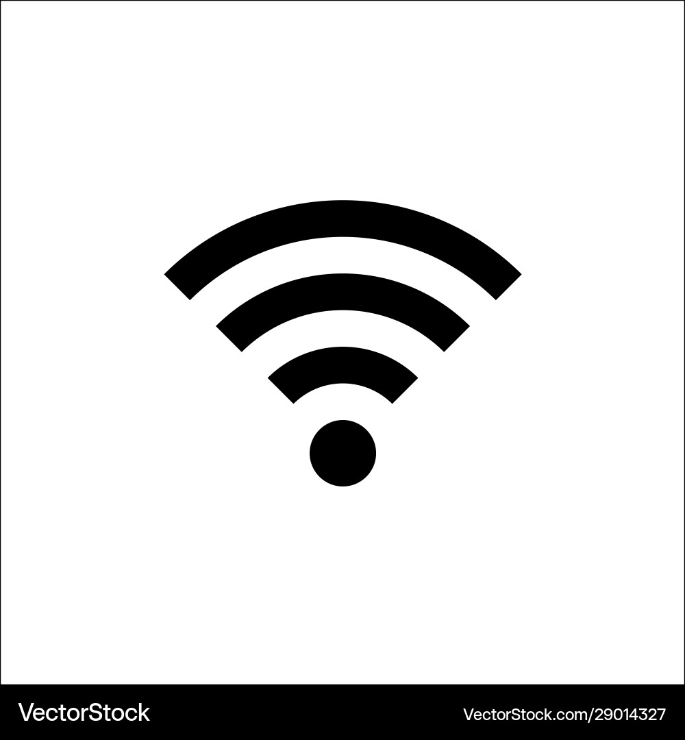 Moderne Flat Wifi Icon Vektorbild