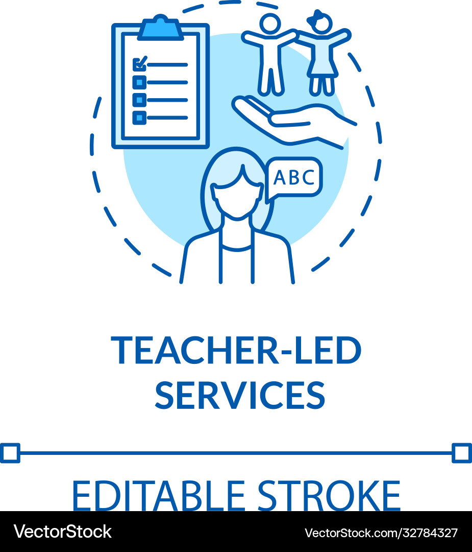 Preschool teacher concept icon Preschool teacher concept icon vector image