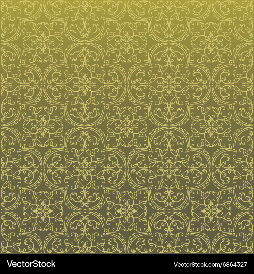 Seamless damask background pattern design Vector Image