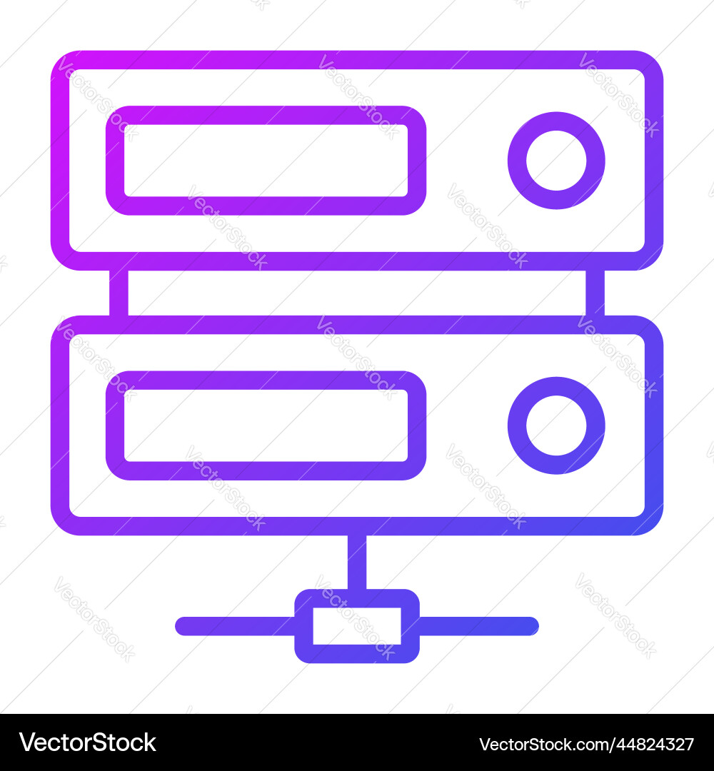 Shared server icon user interface as a simple Vector Image