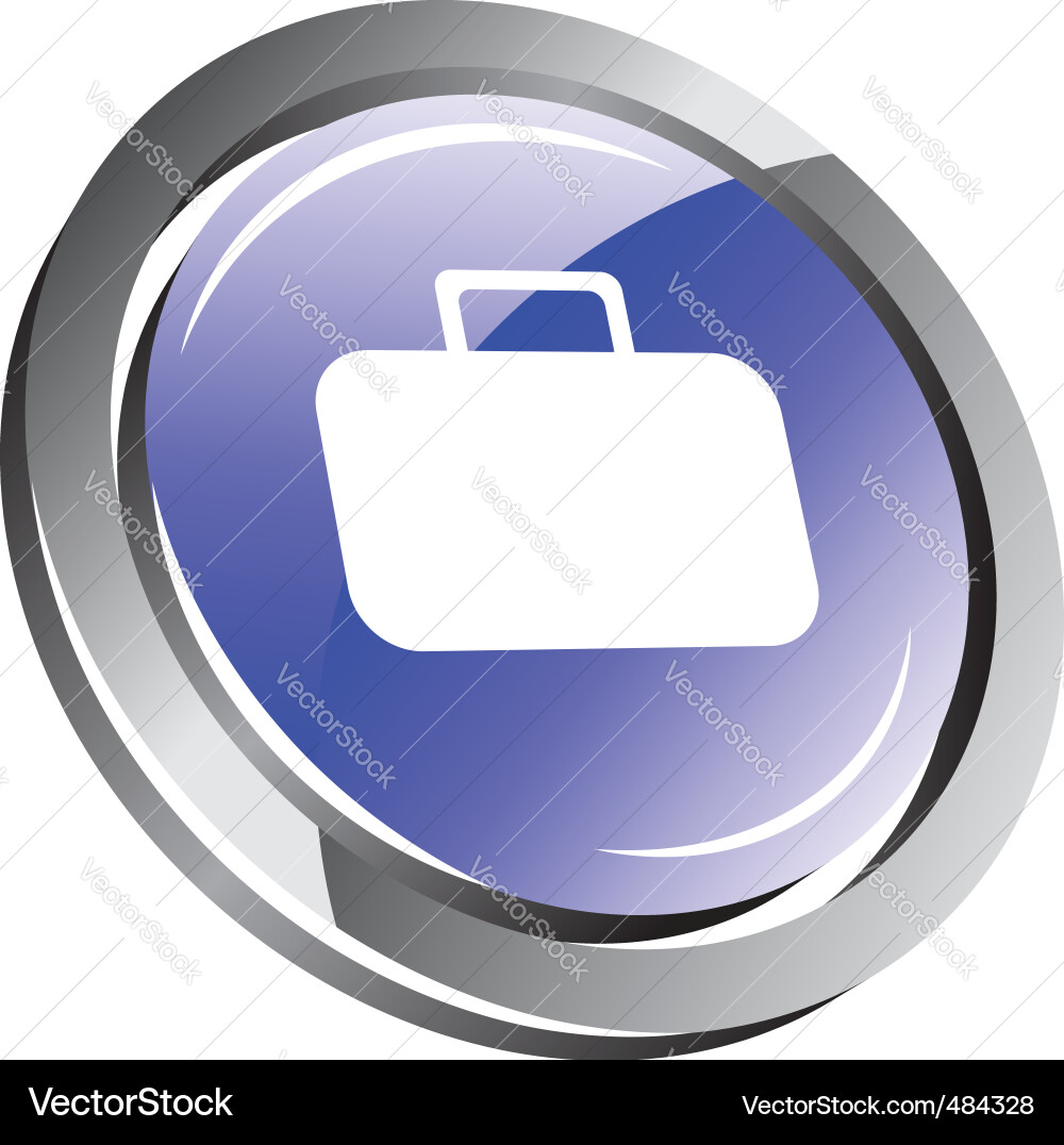3d glossy button Vector Image