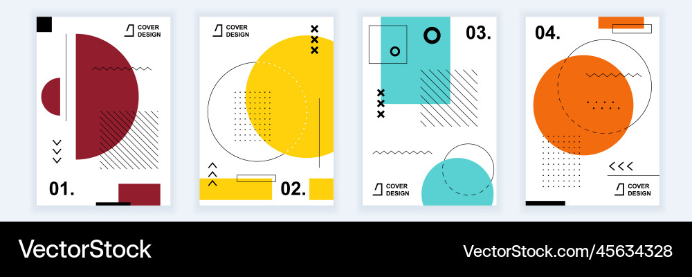 Abstrakte Broschüre Covers in modern minimal Abstrakte Broschüre Covers in modern minimal vektorbild