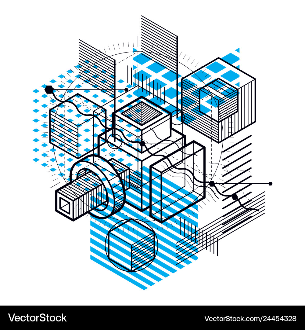 Background with abstract isometric lines Background with abstract isometric lines vector image