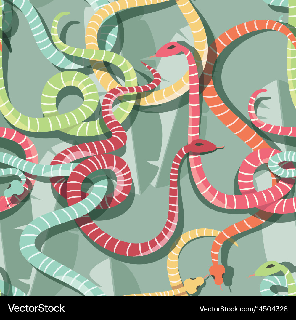Colorful Snake Pattern Vector Image