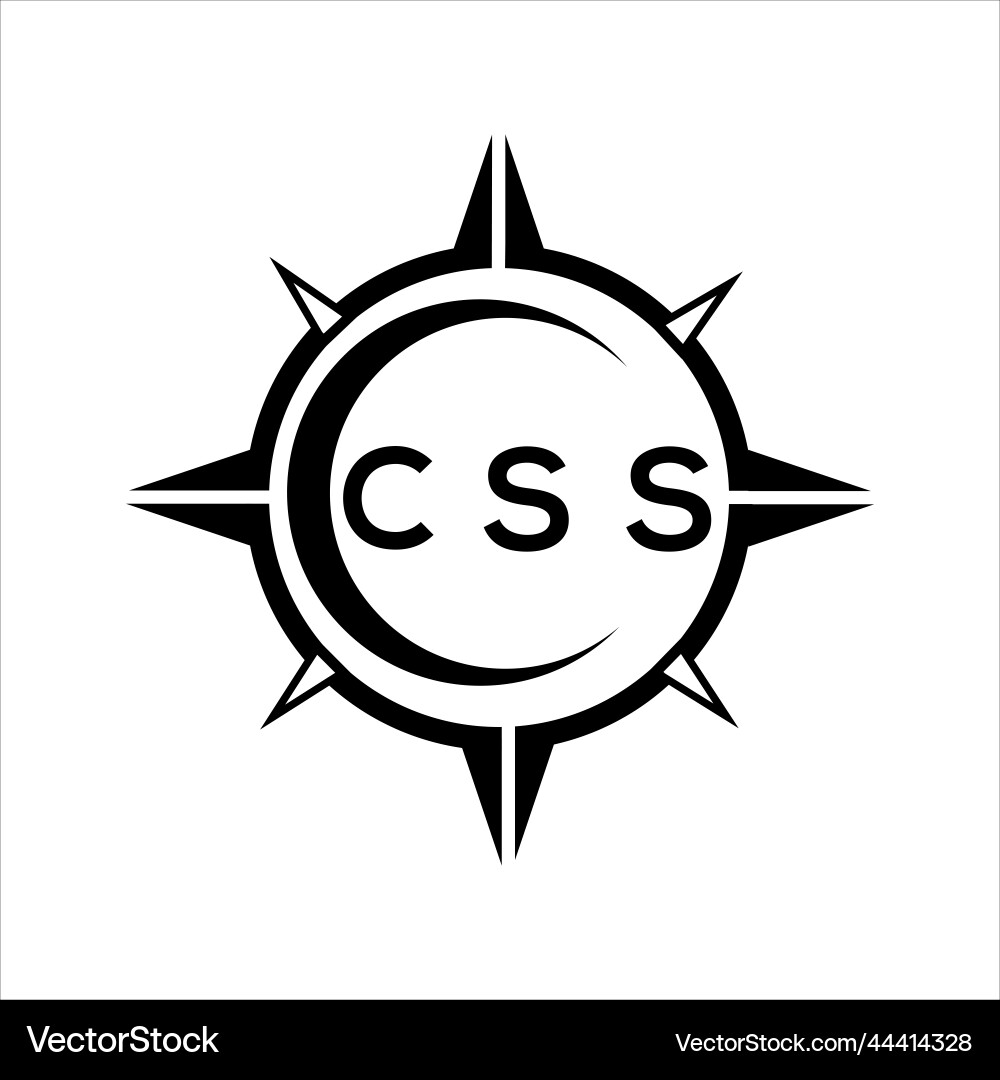 Css abstract technology circle setting logo vector image