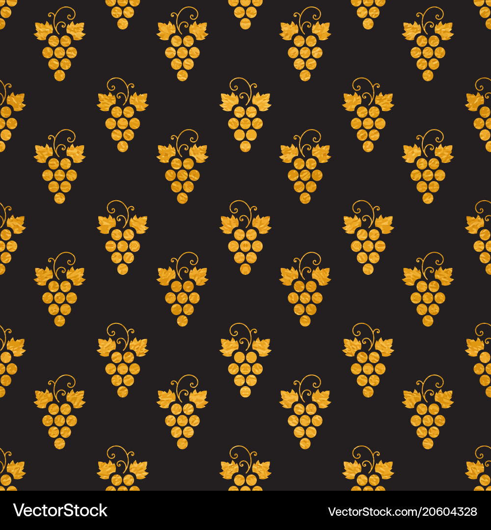 Grapes Textured Seamless Pattern vector image