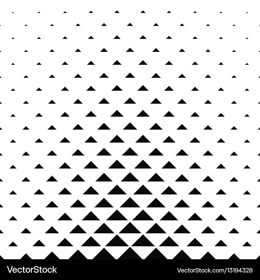 Monochrome Triangle Pattern Background vector image