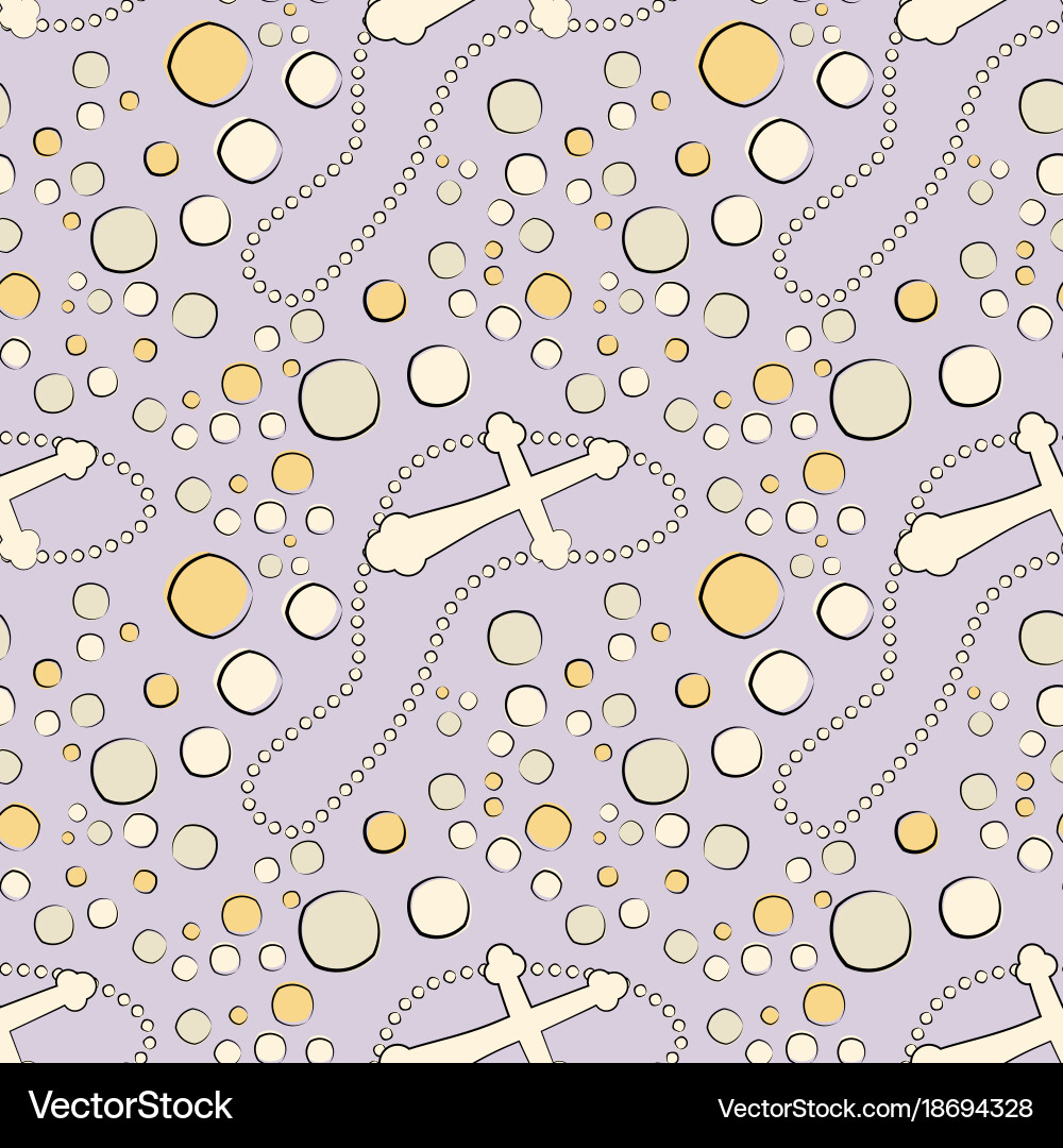 Seamless pattern of elements drawn Vector Image