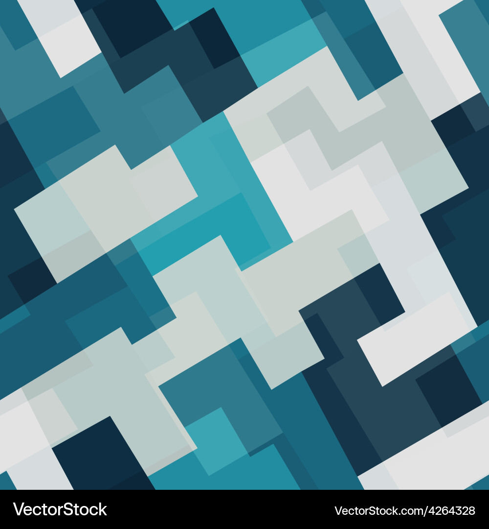 Tech Square Pattern vector image