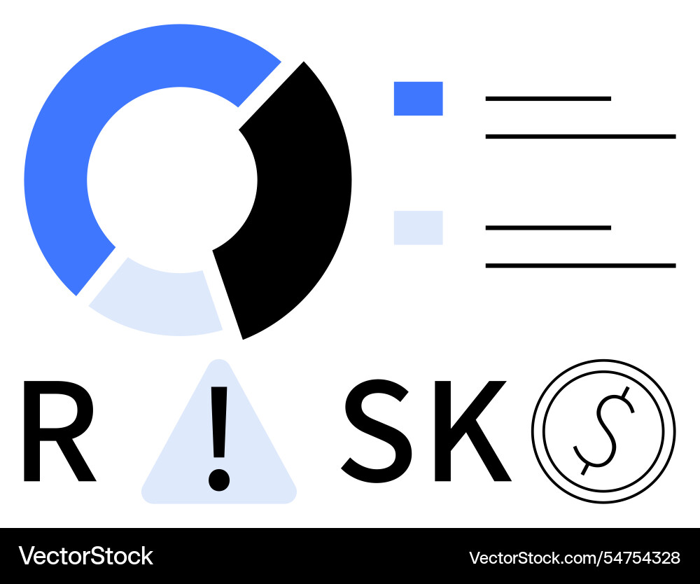 Understanding and evaluating risk factors Understanding and evaluating risk factors vector image