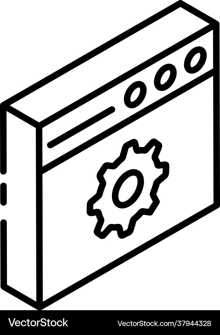 Web page setting Vector Image