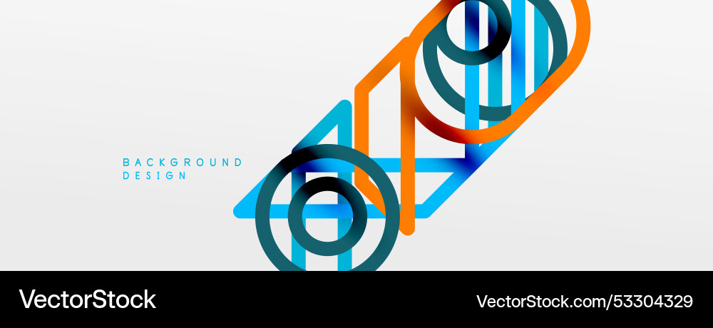 Abstract background - colorful circle lines Abstract background - colorful circle lines vector image