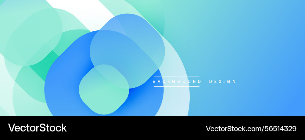 Abstract blue design features overlapping Abstract blue design features overlapping Vector Image