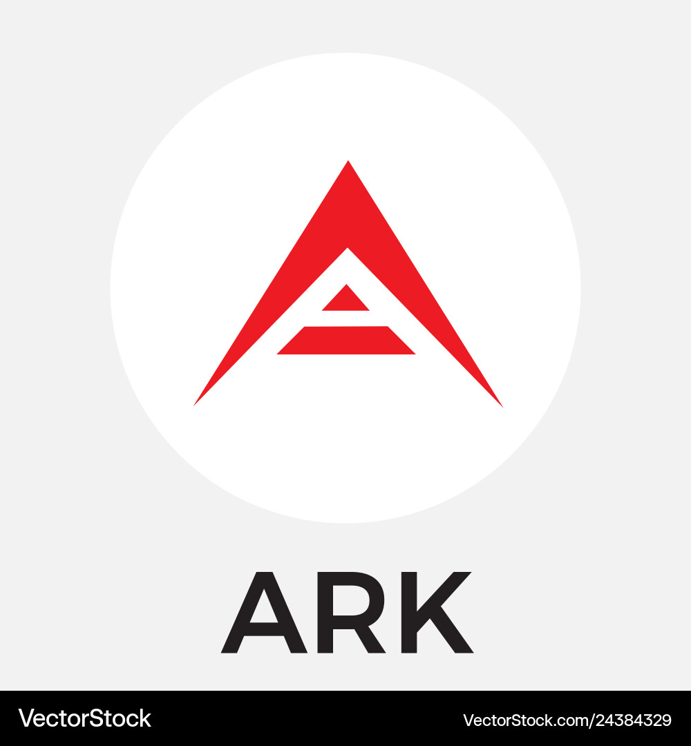 Ark Cryptocurrency Logo – Royalty-Free Vector | VectorStock