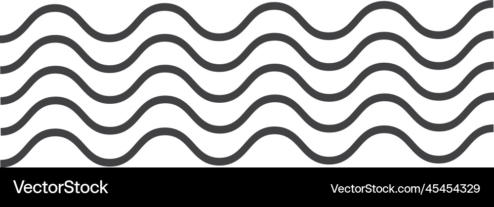 Black wavy lines smooth curve ornate pattern Black wavy lines smooth curve ornate pattern vector image