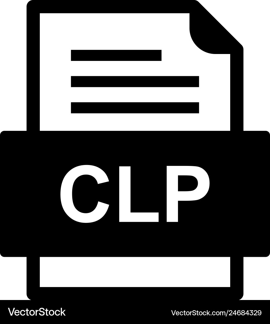 Clp file document icon Vector Image