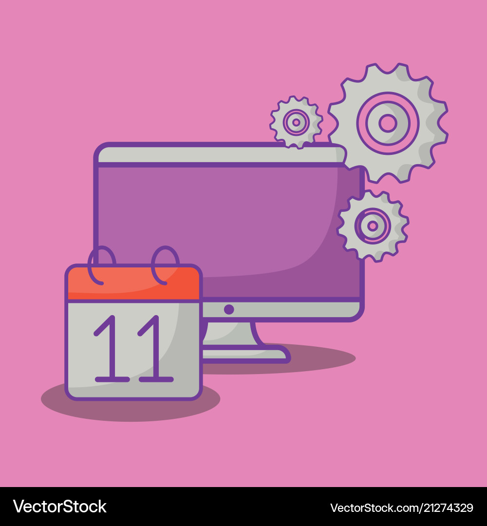 Computer icon image vector image