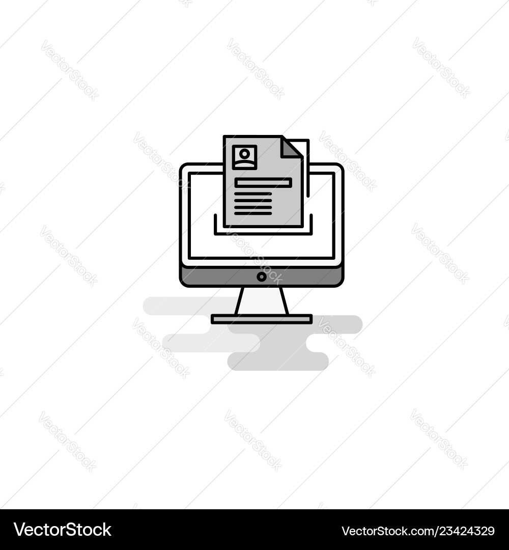 Document Icon - Web & Computer Vector Image