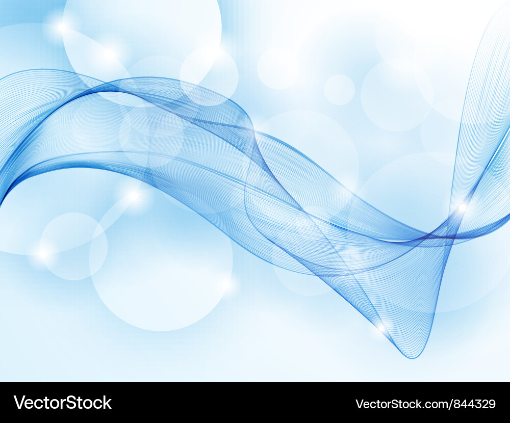 Dynamic Blue Fluid Background Vector Image