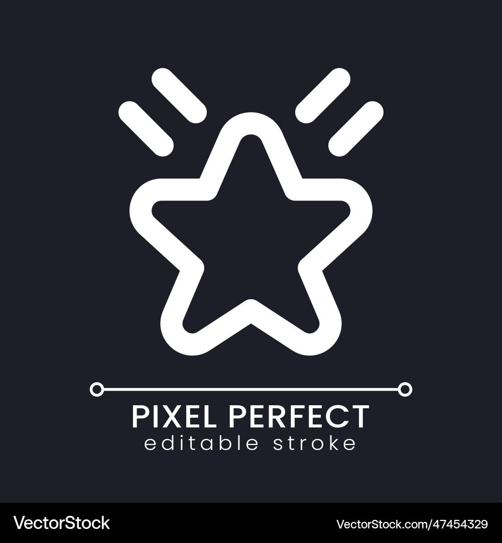 Effect pixel perfect white linear ui icon Effect pixel perfect white linear ui icon vector image