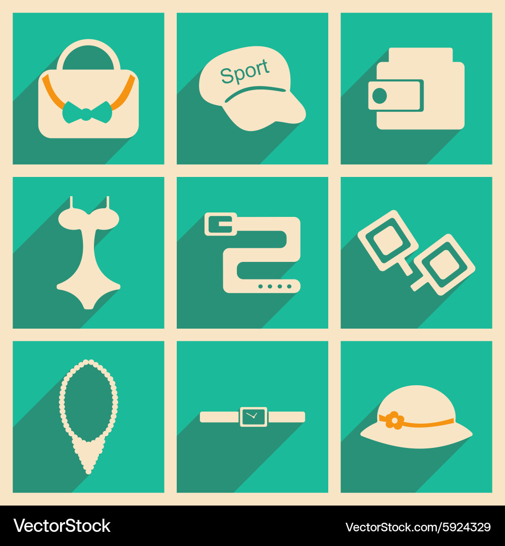 Flat with shadow concept and mobile application Vector Image